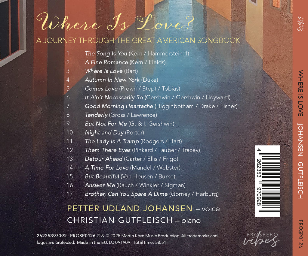 Petter Udland Johansen - Where is Love? CD