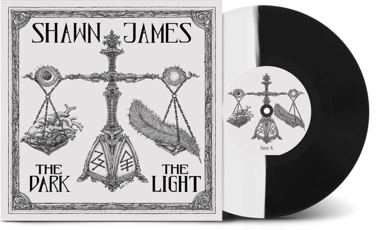 Shawn James - The Dark & The Light (White/Black D&L) LP