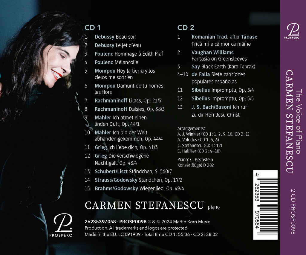 Carmen Stefanescu - The Voice of Piano 2CD