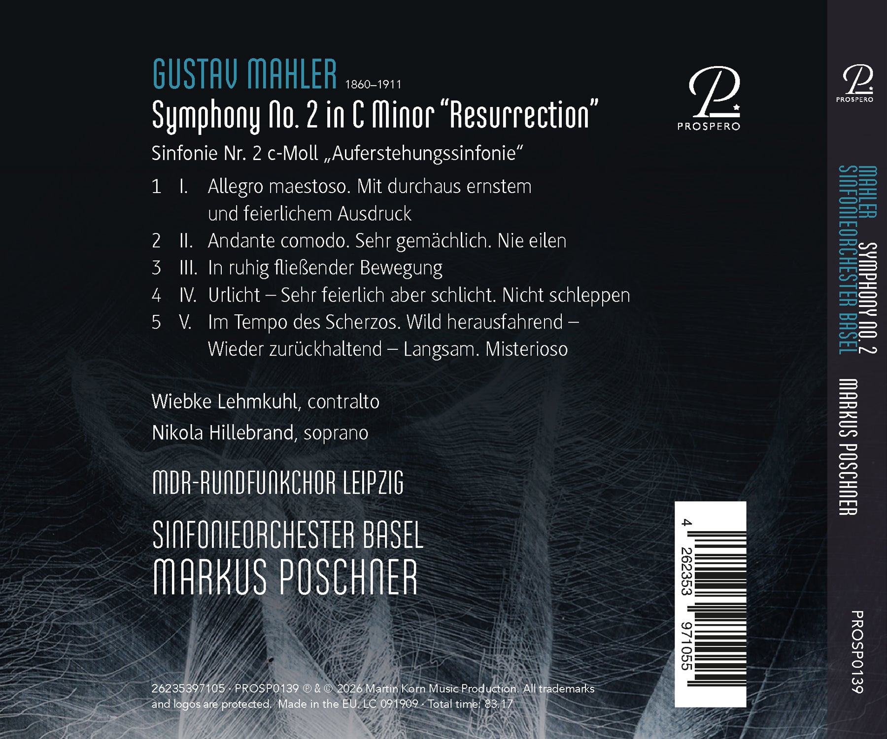 Sinfonieorchester Basel - Markus Poschner - Gustav Mahler: Symphony No. 2, "Resurrection" CD